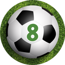 Happy birthday green grass football age for boys custom text Wafer Cupcake Topper