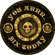 Birthday pirate gold medallion for boys custom text Edible Cupcake Topper