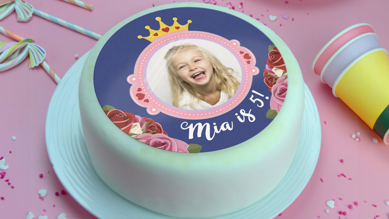 Princess Party Edible Cake & Cupcake Toppers