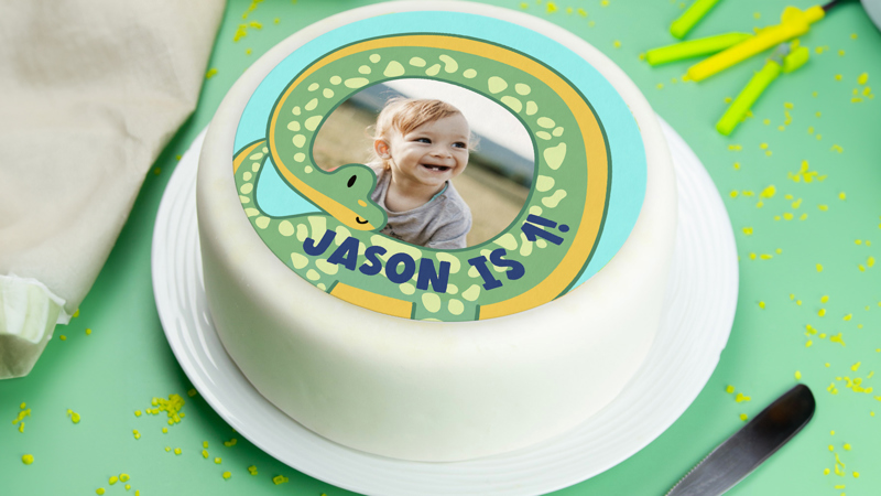 Dinosaur Edible Cake & Cupcake Toppers