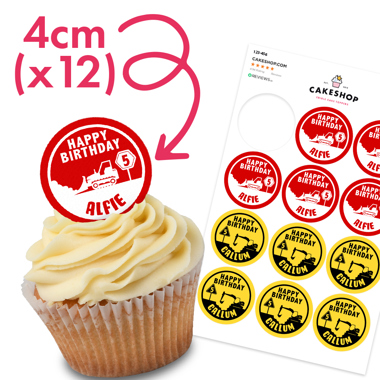 Wafer Cupcake Toppers