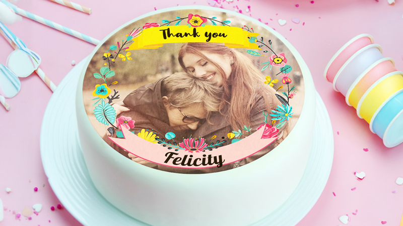 Thank You Cake & Cupcake Toppers